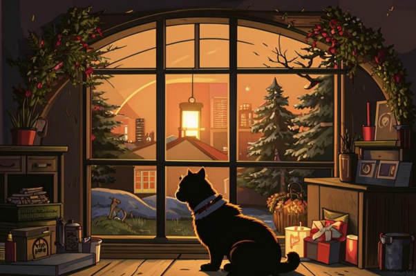 «Пес дворовый с улицы глядит в окошко...»