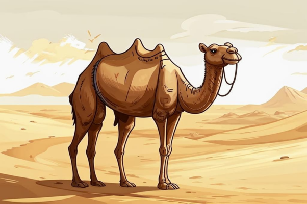 Верблюд («На длинных нерусских нога…»)