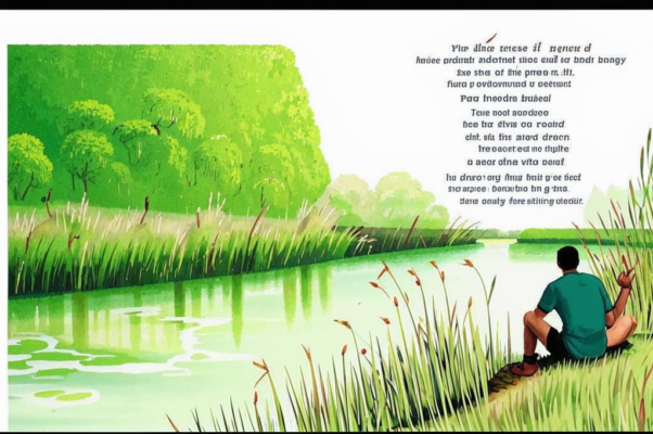 На берегу («Он у реки сидел на камыше…»)