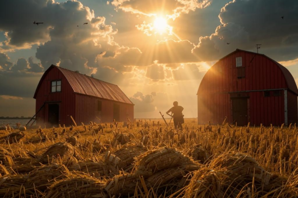 Хлеб («Кирпичные, тяжелые амбар…»)