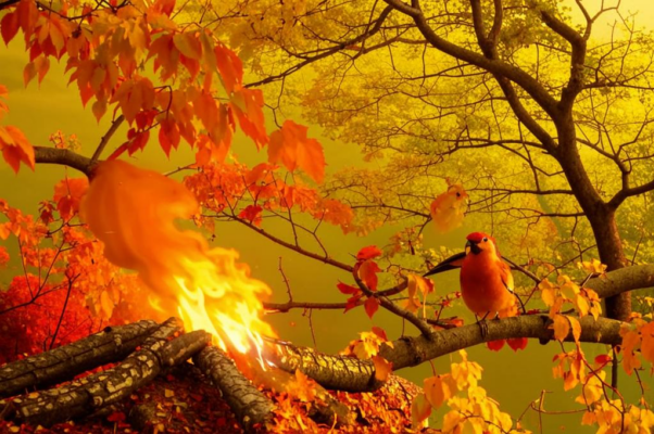 «Сколько листвы намело. Это легкие наших деревьев...»