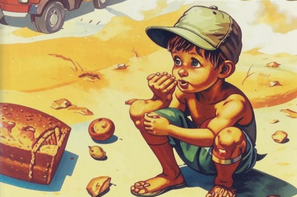 «В пилотке мальчик босоногий...»