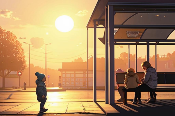 В пути («В пути на остановке…»)