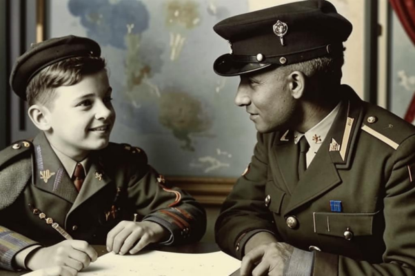 «То к сыну старик, то к шинели сыновней...»