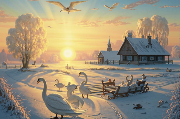 «Оттаял перемерзший хутор...»