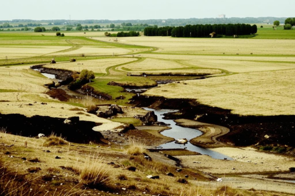 «В поле, ручьями изрытом...»