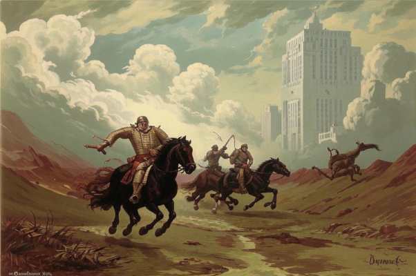 Борьба («Тучи сгустились.  Не видно ни зги…»)