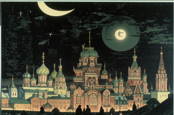 Ночь в уездном городке