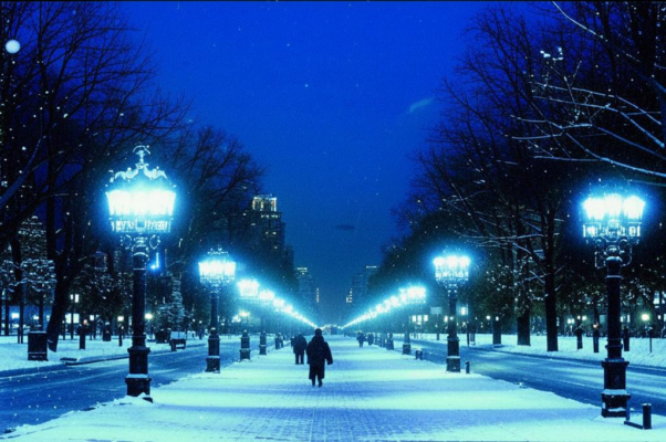 На бульваре («Зимняя картинк…»)