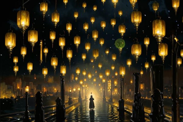 Фонари («Фонари, ― золотые кудесники, …»)