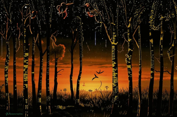 «Запад гаснет в дали бледно-розовой...»