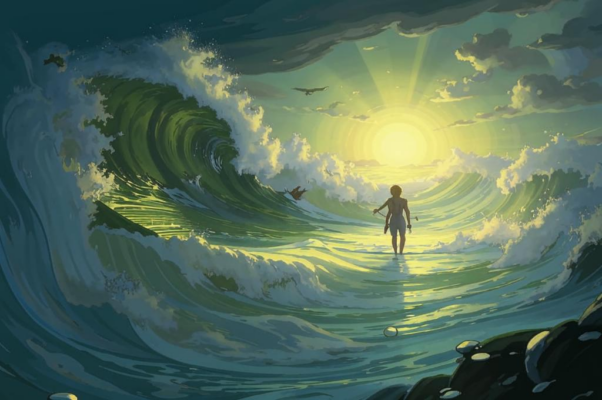 «Колышется море волна за волной...»