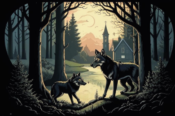 Волки («Когда в сёлах пустеет…»)