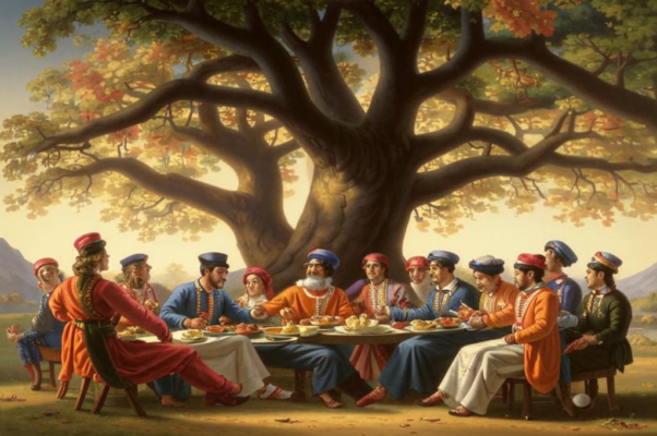 «Уж как молодцы пируют...»