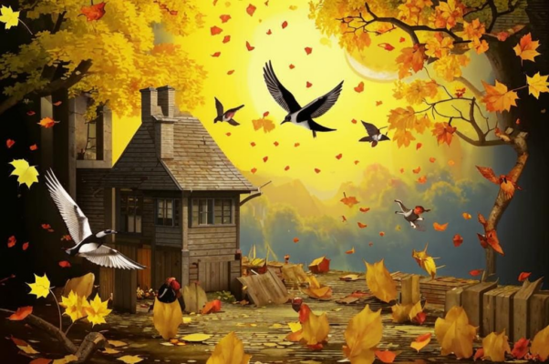 «Уж ласточки, кружась, над крышей щебетали...»