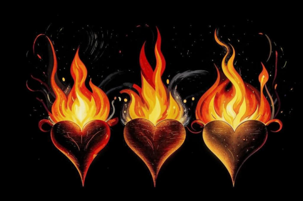 «Три славных красот ко мне любовью горели... »