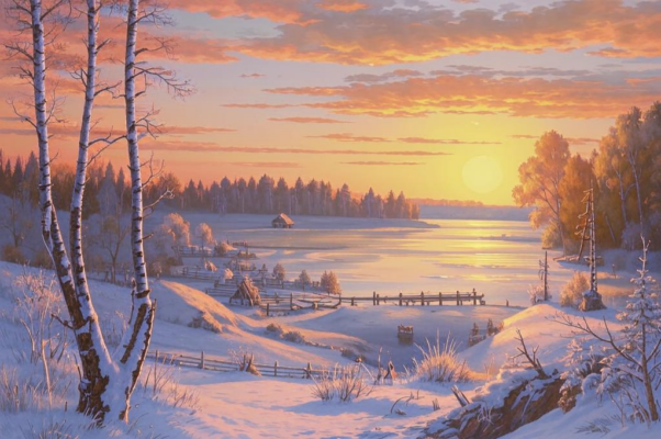 Сочельник («Темнее стал за речкой ельник…»)