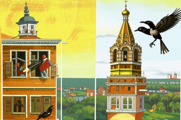 «К чернецу в Москве на оконницу...»