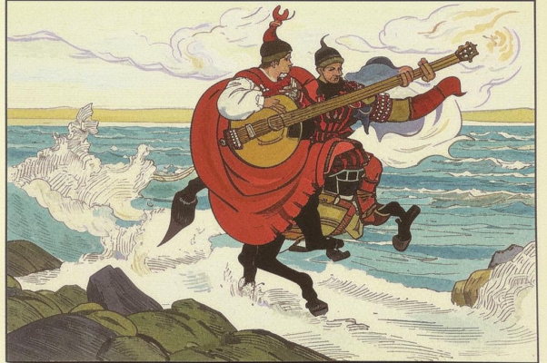 На берегу волги