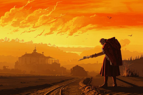 Поход («Пылает пыль. / Закат глубок…»)