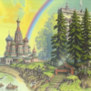 Электровоз в хибинских тундрах