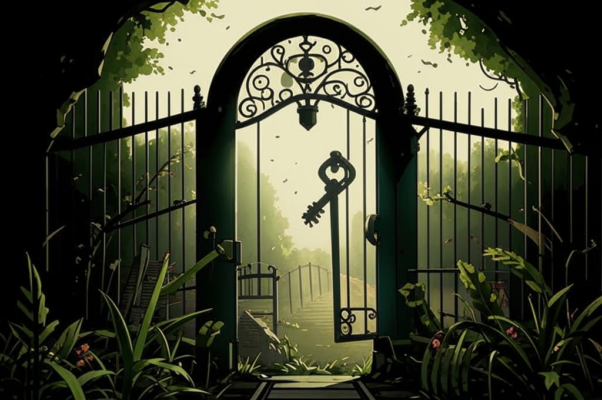 Осень («Скрежещет ключ в замке.  Калитка отомкнут…»)