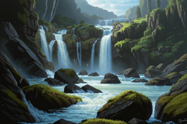 Водопад («Там, как сраженны…»)