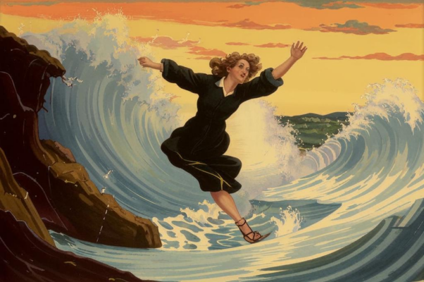 «Бежит волны кипучий гребень...»