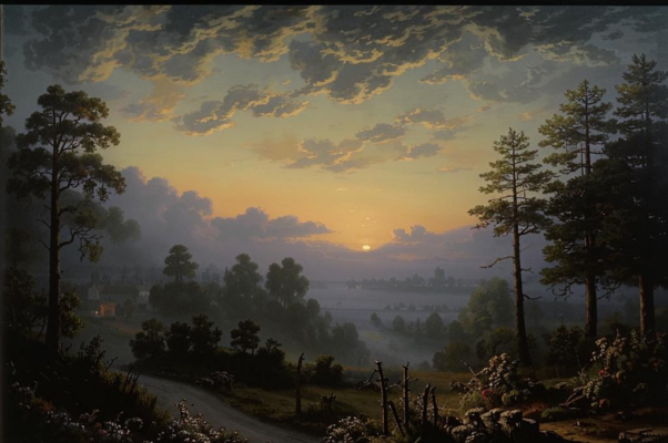 «Тускло блещет солнце на закате...»