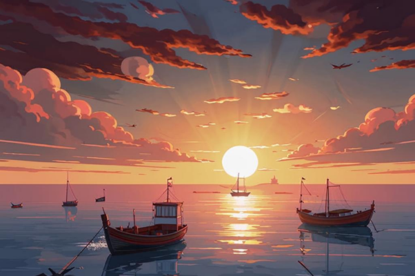 На взморье («Всё необозримыми далями белеется…»)