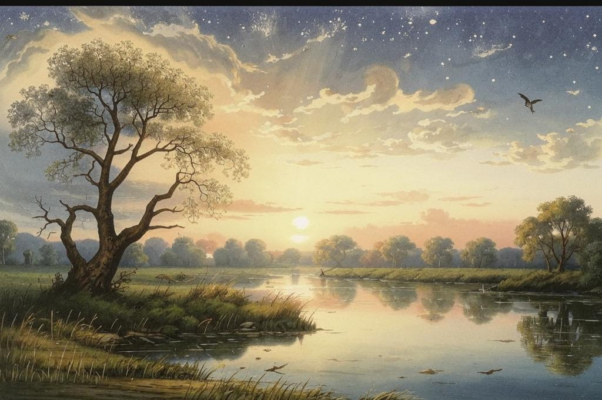 «Печально верба наклоняла...»