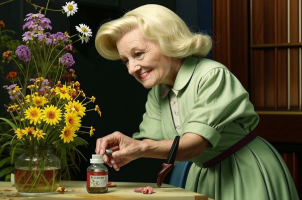 «Искала старушка букашек в цветах...»