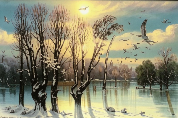 Оттепель («Глядит в обезлиственных ветках…»)