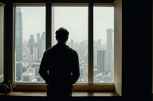 «В окно гляжу на суету людскую...»