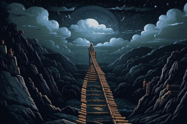 «Ящерицей щурится лесенка...»