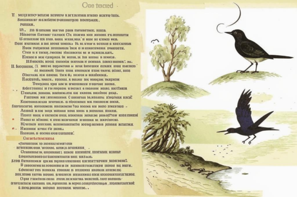 «и птичка горько плачет...»