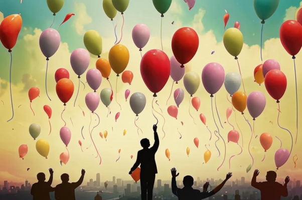 «Летят по небу шарики...»