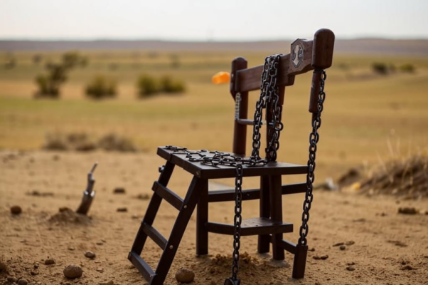 «Стул в кандалах. / Его поймали...»