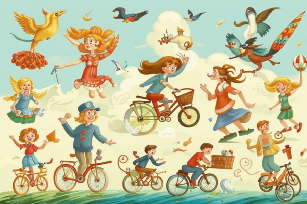 Все бегут, летят и скачут