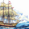 Корабль на море и Корабль на реке