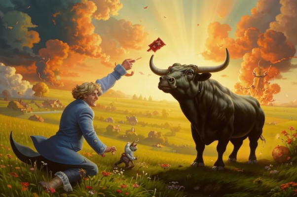 Лягушка и Бык