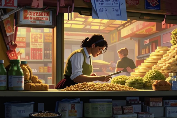 «В магазине у прилавка...»