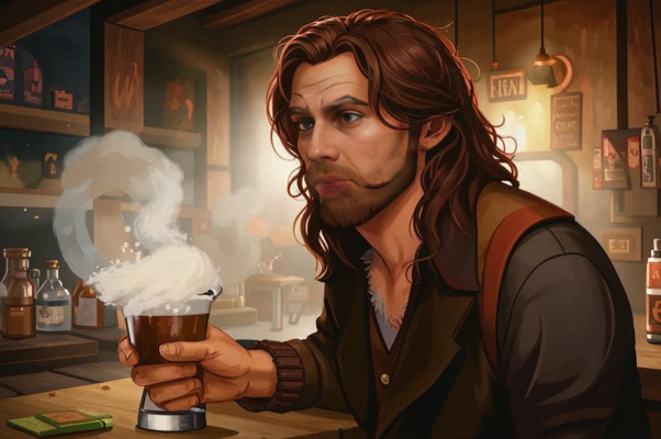 «В пивной галдеж и едкий...»