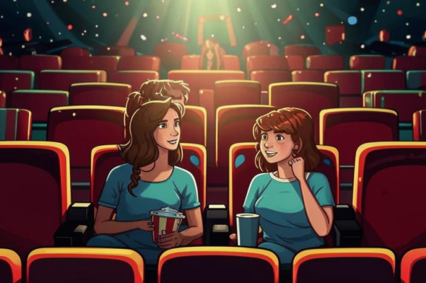 «Он и она в кино...»