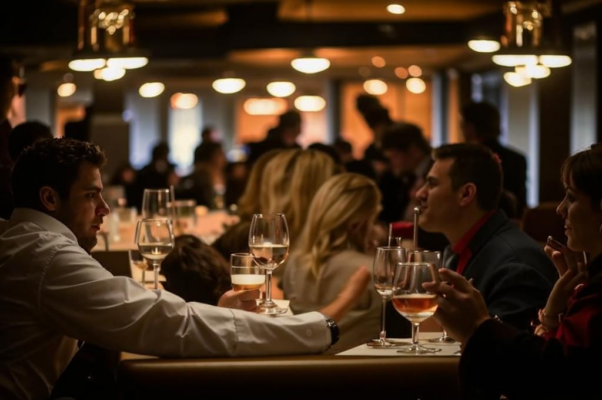 «Зал ресторана набит до отказа...»