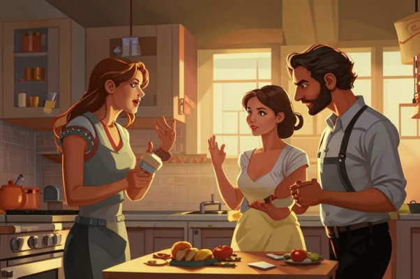 «На кухне две соседки...»