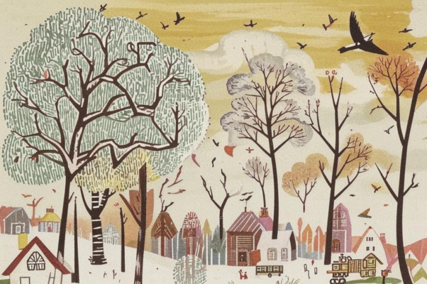 «Когда скворцов опасливая стая...»