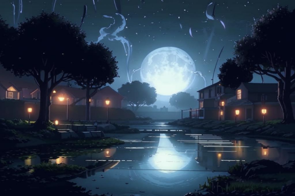 «На пригород падает ласковый сон...»