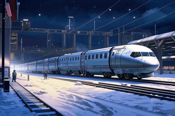 «С перрона сгребают взлохмаченный лед...»