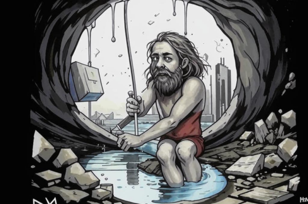 «отверни гидрант и вода тверда...»